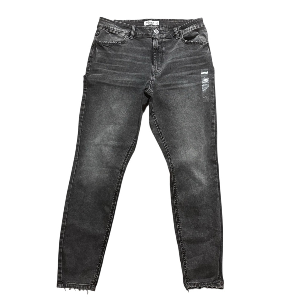 Maurices Black Skinny Jeans Distressed Style